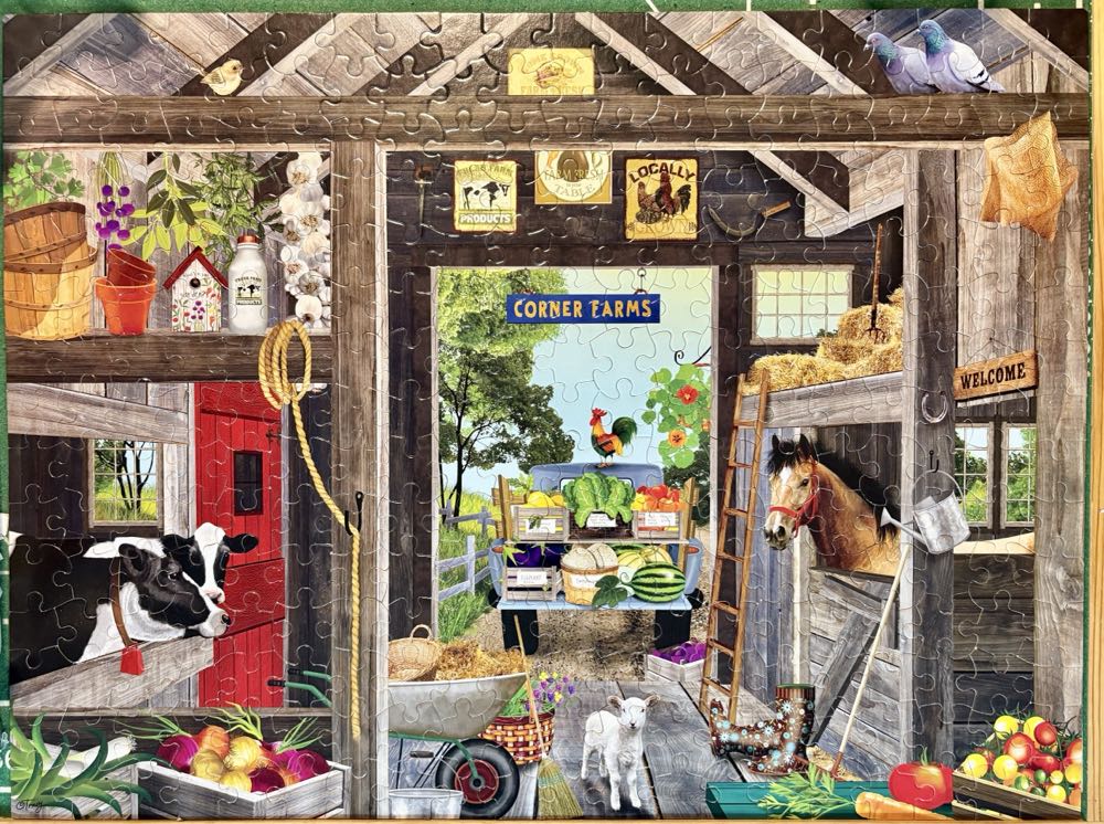 The Barn -  Ceaco puzzle collectible [Barcode 021081222198] - Main Image 2