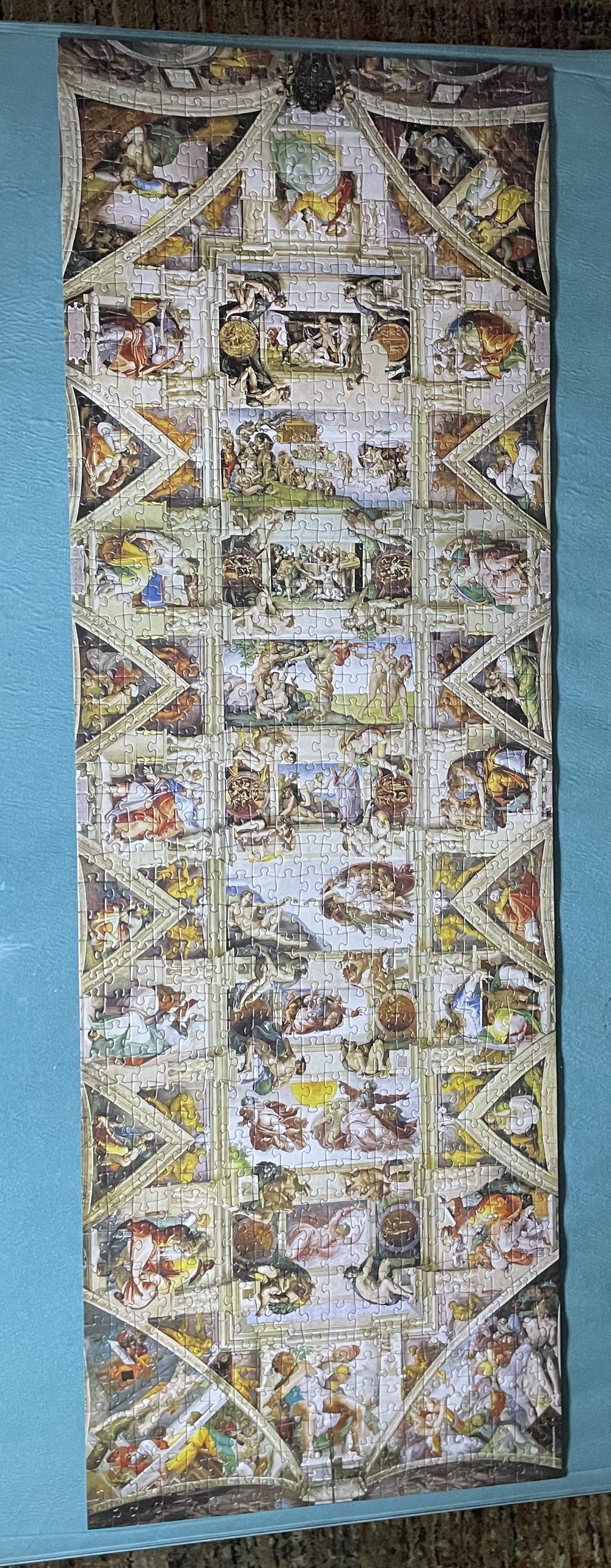 The Sistine Chapel Ceiling Panoramic - Eurographics puzzle collectible [Barcode 628136609609] - Main Image 2