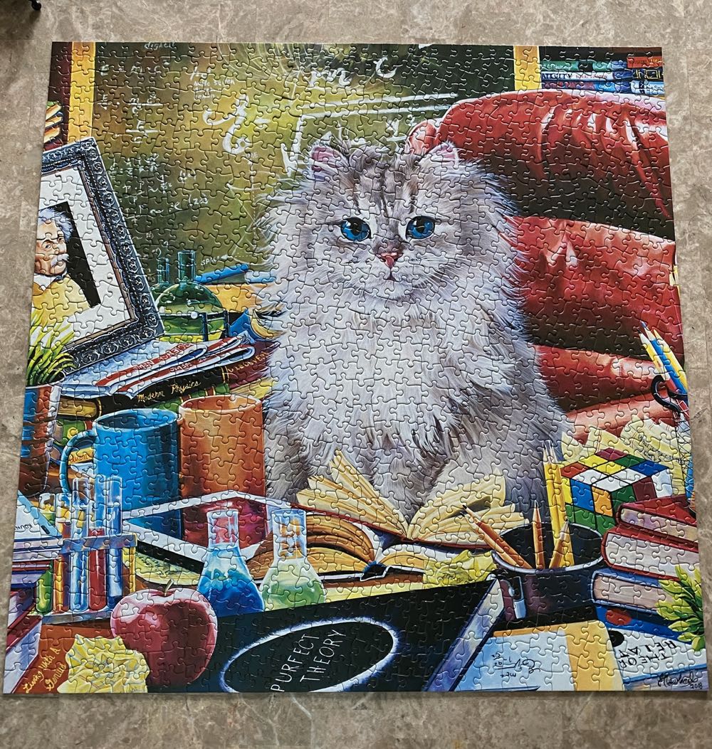 Catology Einstein - Master Pieces 🇺🇸 puzzle collectible [Barcode 705988719462] - Main Image 2