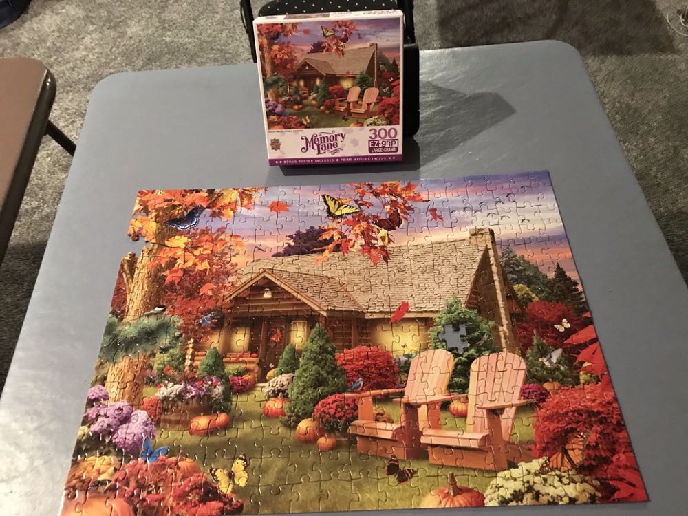 Autumn Warmth (Jerry Kramer) - Master Pieces puzzle collectible [Barcode 705988320392] - Main Image 2