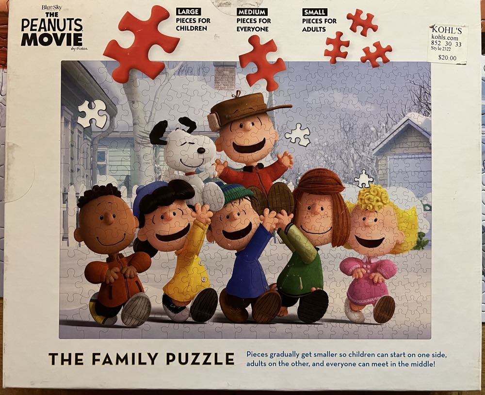 Peanuts Gang In Winter - Ceaco puzzle collectible [Barcode 021081023221] - Main Image 3