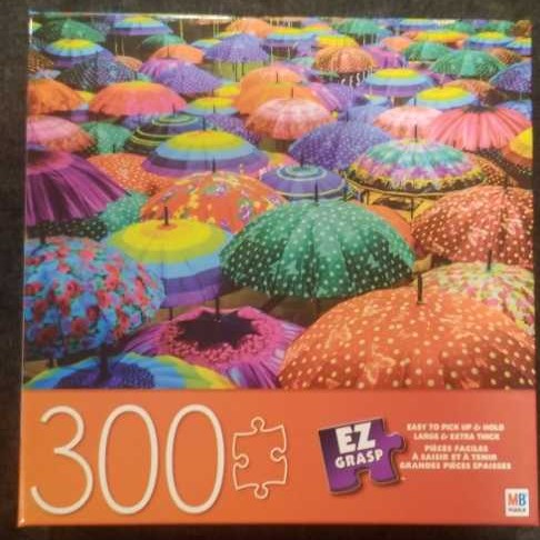 Colorful Umbrellas  - Milton Bradley puzzle collectible [Barcode 778988569863] - Main Image 1