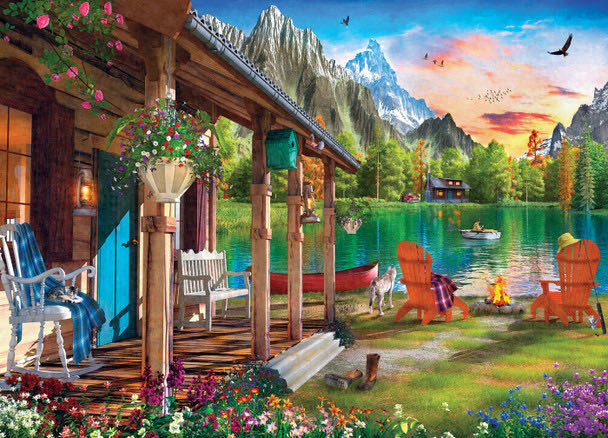 Evening On The Lake - Master Pieces puzzle collectible [Barcode 705988719615] - Main Image 2