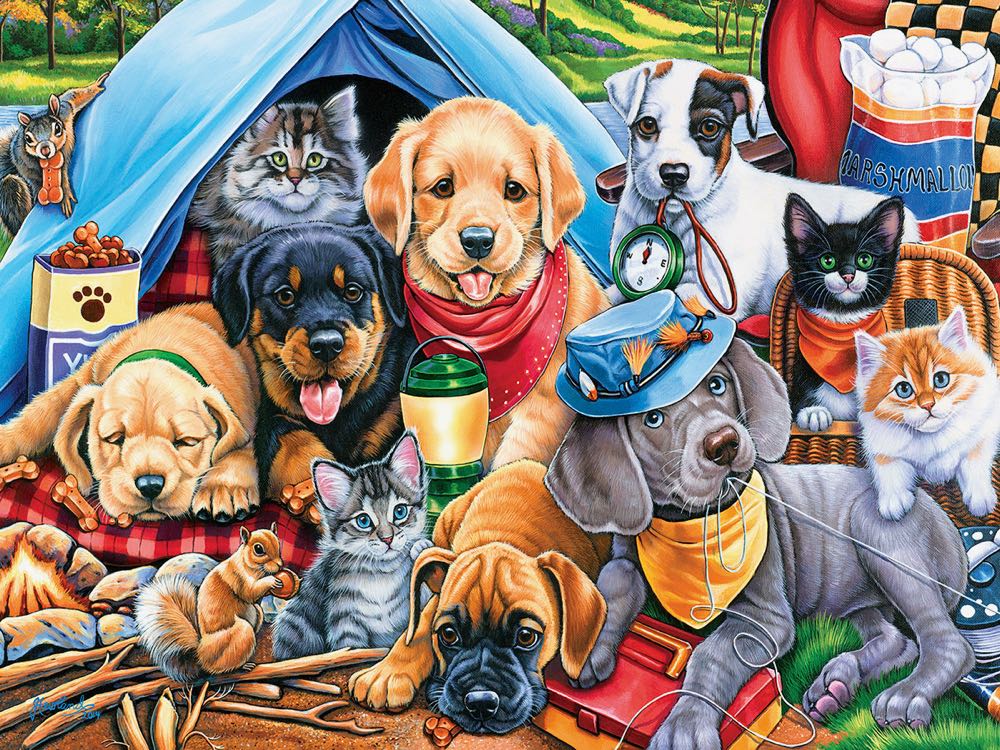 Camping Buddies - MasterPieces puzzle collectible [Barcode 705988317248] - Main Image 2