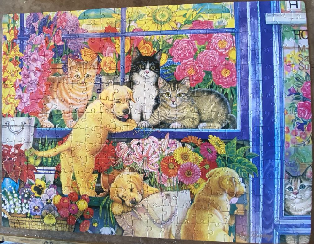 Posies And Pals - Milton Bradley puzzle collectible [Barcode 778988300275] - Main Image 2