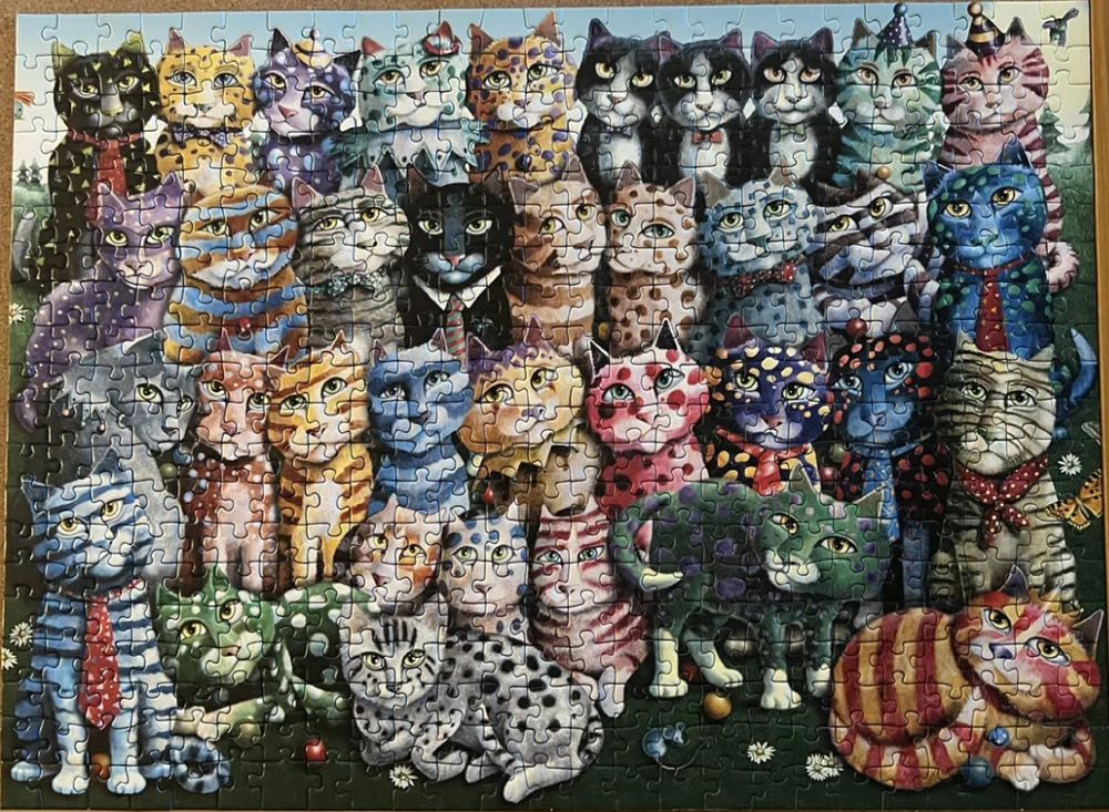 Cat Family Reunion -SOLD - Ravensburger puzzle collectible [Barcode 4005556823949] - Main Image 2