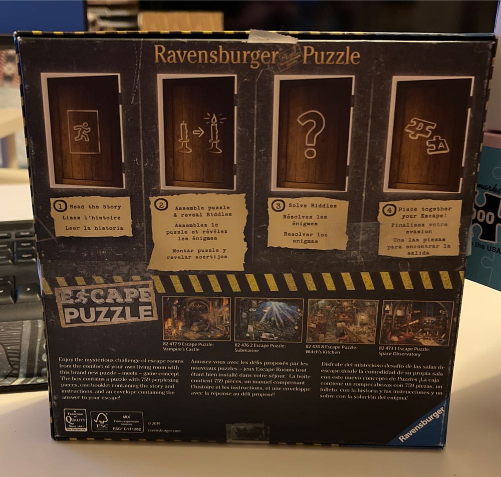 Escape Puzzle Vampire’s Castle - Ravensburger Escape 🚫 puzzle collectible [Barcode 4005556824779] - Main Image 3