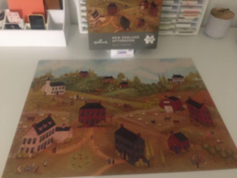 New England Afternoon - Hallmark puzzle collectible [Barcode 763795095506] - Main Image 2