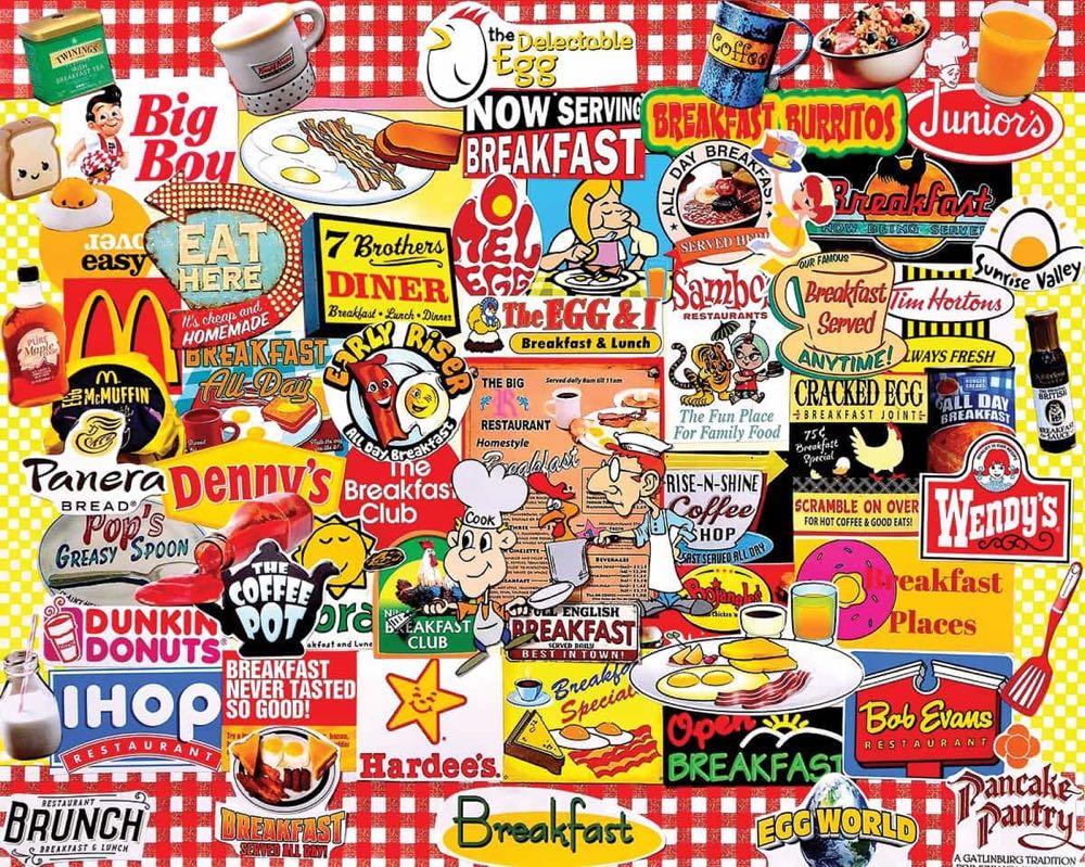 I Love Breakfast - White Mountain Puzzles puzzle collectible [Barcode 724819261802] - Main Image 2