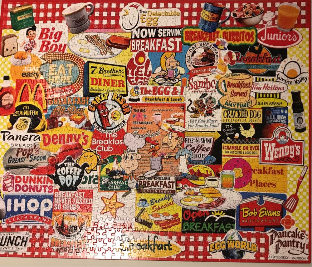 I Love Breakfast - White Mountain Puzzles puzzle collectible [Barcode 724819261802] - Main Image 3