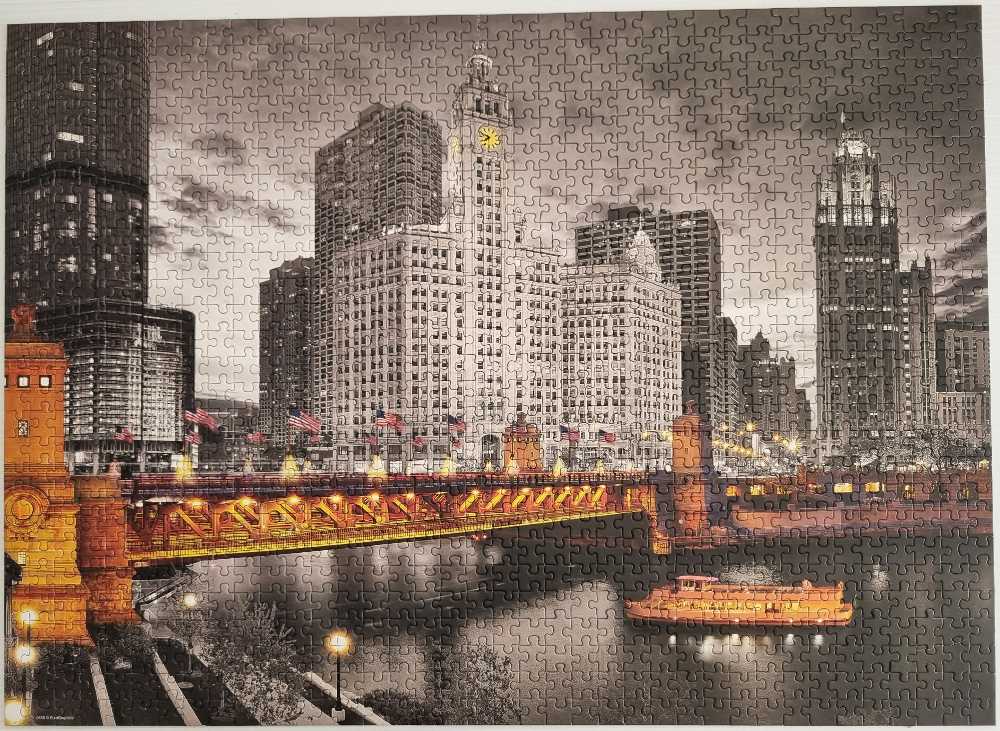 Chicago Michigan Avenue - EuroGraphics puzzle collectible [Barcode 628136106580] - Main Image 3