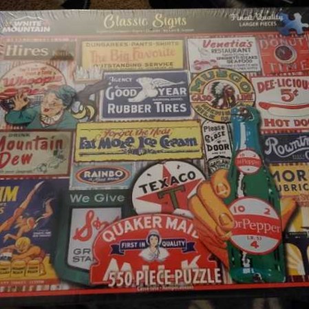 Classic Signs - White Mountain puzzle collectible [Barcode 724819263851] - Main Image 2