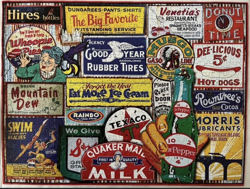 Classic Signs - White Mountain puzzle collectible [Barcode 724819263851] - Main Image 4