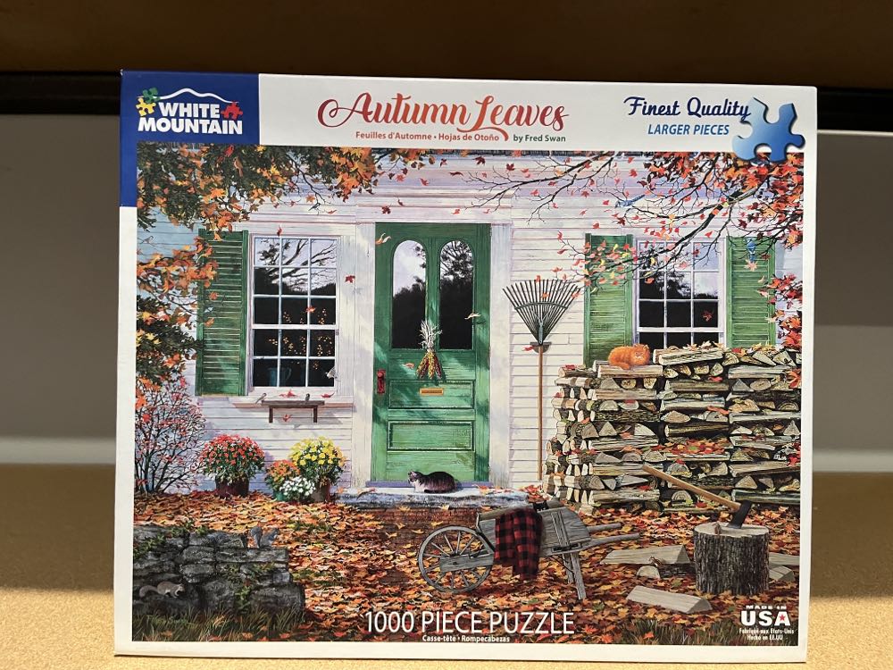 ZZ - Autumn Leaves (SOLD) - White Mountain Puzzles puzzle collectible [Barcode 724819263967] - Main Image 3