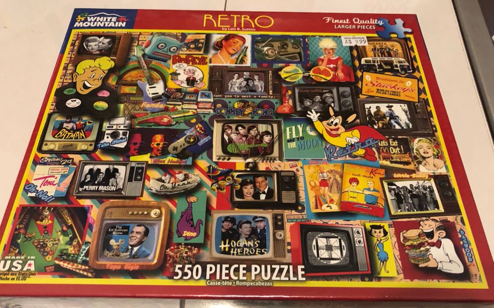 Retro 1- 550, 1-500 - White Mountain puzzle collectible [Barcode 724819260980] - Main Image 2