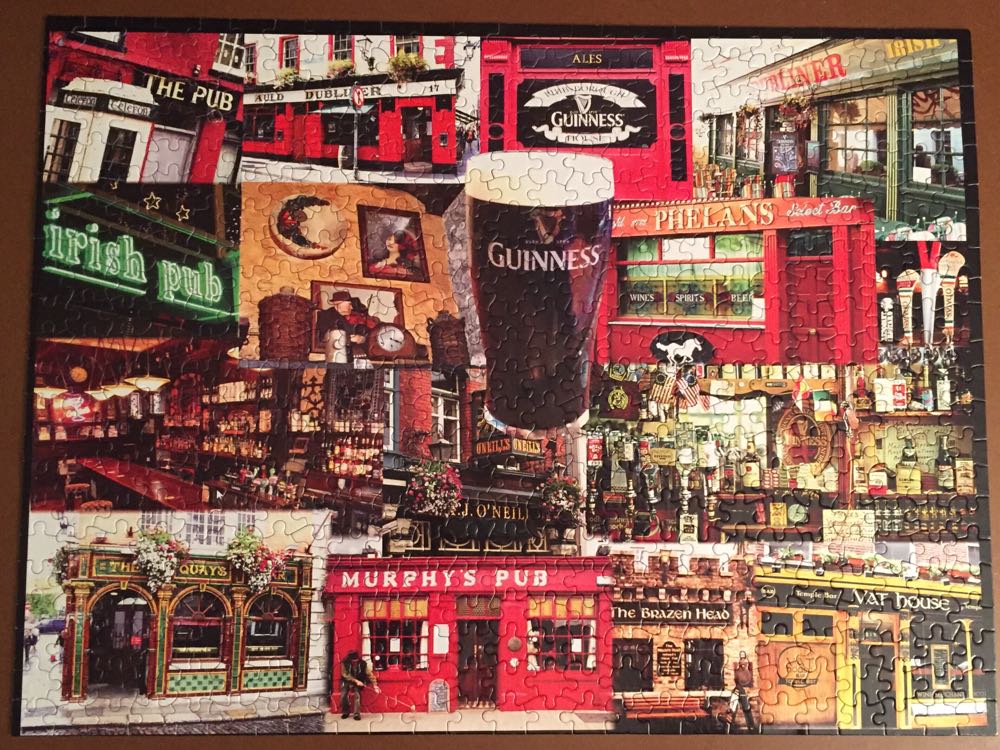 Irish Pubs - White Mountain Puzzles puzzle collectible [Barcode 724819255078] - Main Image 2