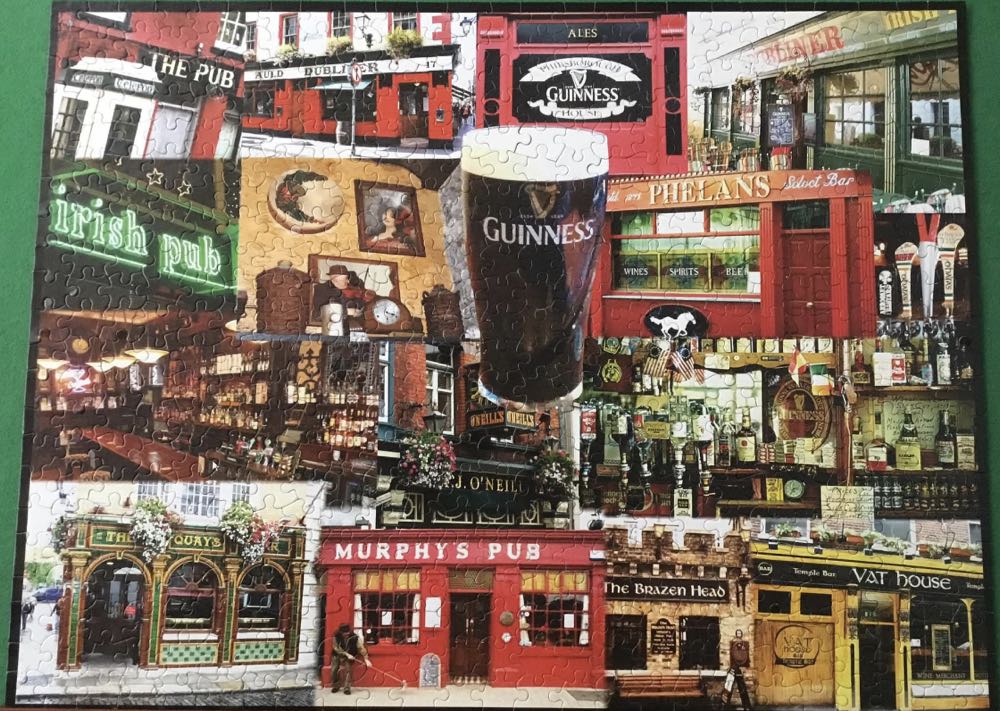 Irish Pubs - White Mountain Puzzles puzzle collectible [Barcode 724819255078] - Main Image 4