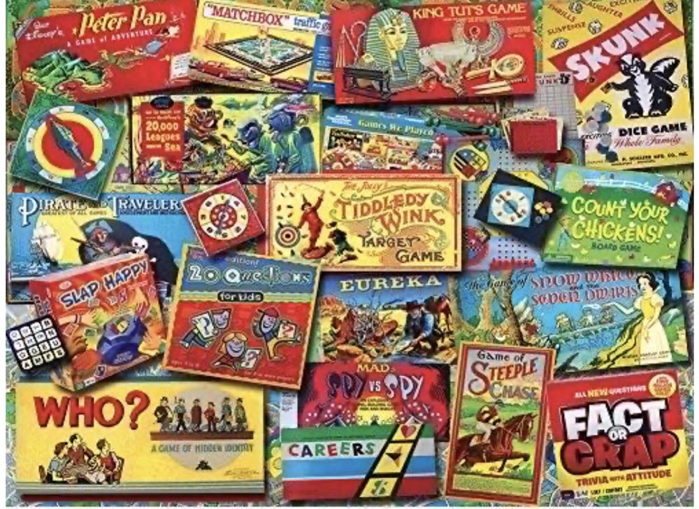 Family Game Night - White Mountain puzzle collectible [Barcode 724819260140] - Main Image 2