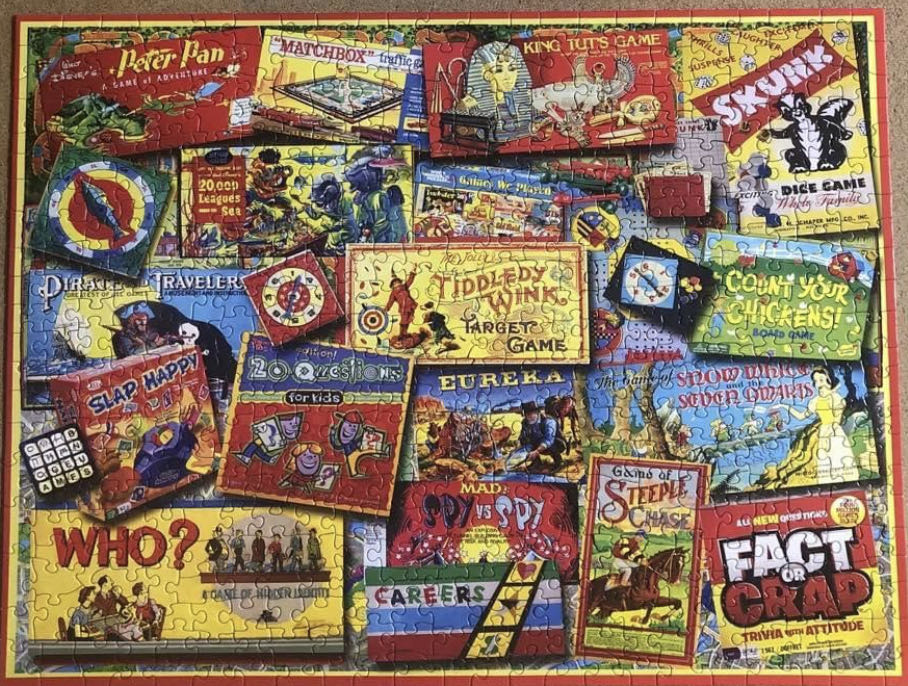 Family Game Night - White Mountain puzzle collectible [Barcode 724819260140] - Main Image 3