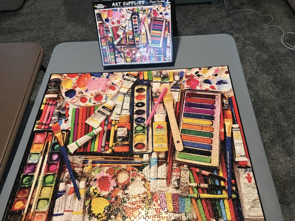 Art Supplies - White Mountain Puzzles puzzle collectible [Barcode 724819257409] - Main Image 2