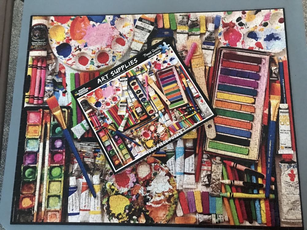 Art Supplies - White Mountain Puzzles puzzle collectible [Barcode 724819257409] - Main Image 3