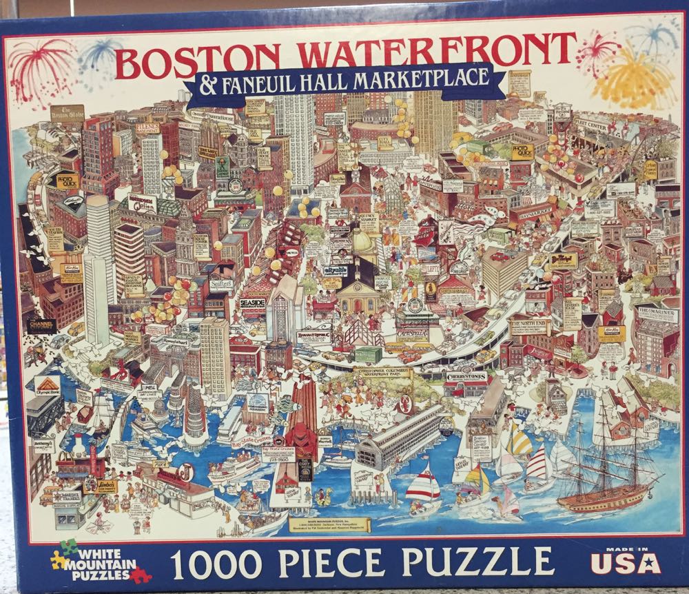 Boston Waterfront - White Mountain Puzzles puzzle collectible [Barcode 724819246816] - Main Image 2
