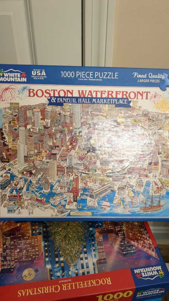 Boston Waterfront - White Mountain Puzzles puzzle collectible [Barcode 724819246816] - Main Image 3