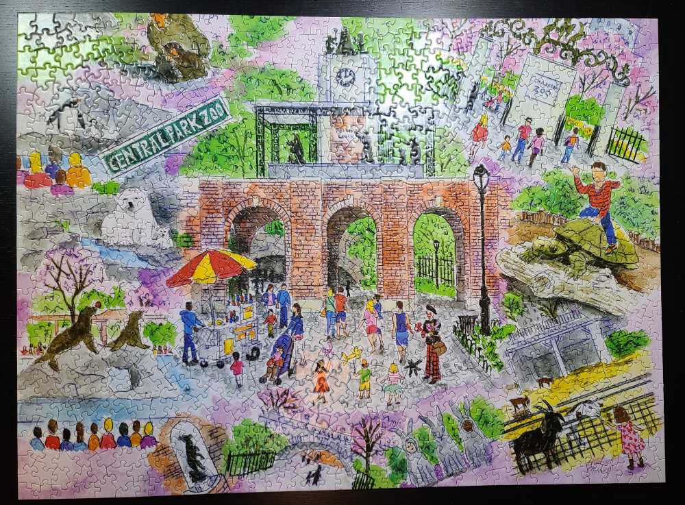 000 Central Park Zoo - Andrews & Blaine Ltd. puzzle collectible [Barcode 814672028411] - Main Image 2