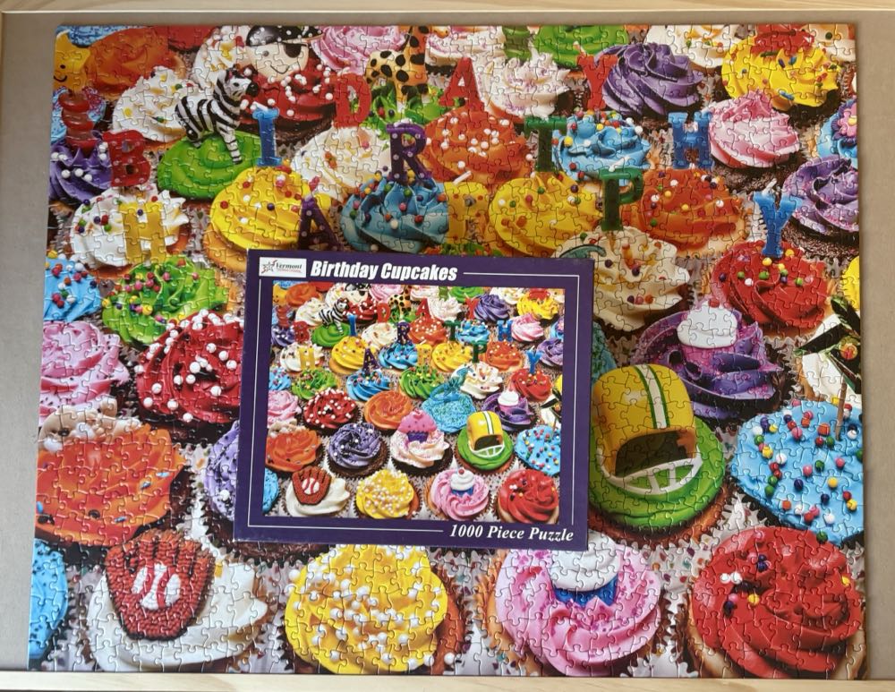Y Rhonda - Birthday Cupcakes 💎 - Vermont Christmas Company puzzle collectible [Barcode 871241009714] - Main Image 3
