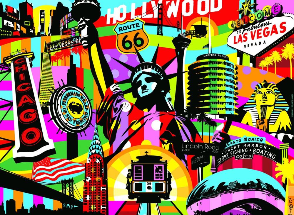 American Pop (Vivid Collection) - Buffalo puzzle collectible [Barcode 079346117031] - Main Image 2