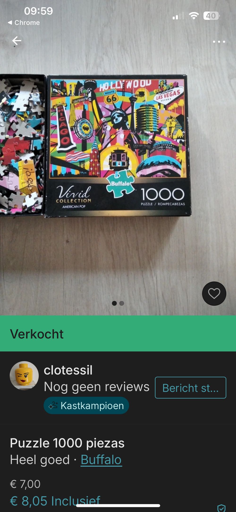 American Pop (Vivid Collection) - Buffalo puzzle collectible [Barcode 079346117031] - Main Image 4