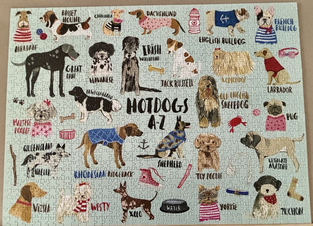 Hot Dogs A-Z - Mudpuppy puzzle collectible [Barcode 9780735349094] - Main Image 3