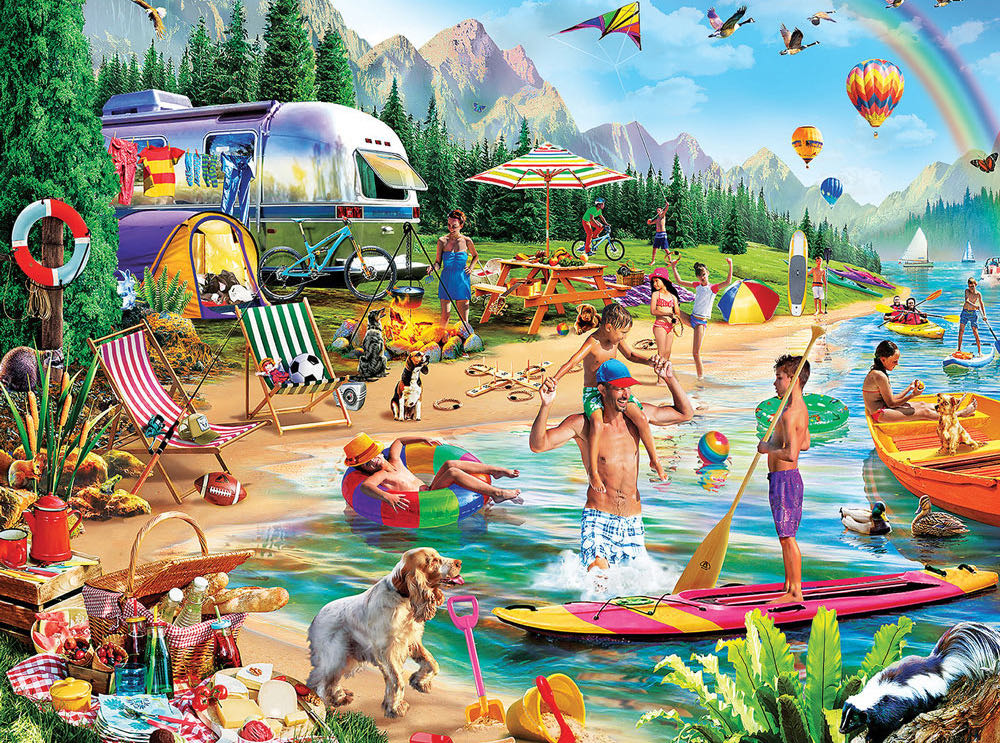 Day At The Lake - MasterPieces puzzle collectible [Barcode 705988319990] - Main Image 2