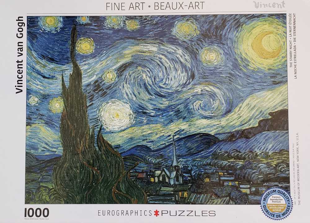Vincent van Gogh: The Starry Night - Eurographics puzzle collectible [Barcode 628136612043] - Main Image 2