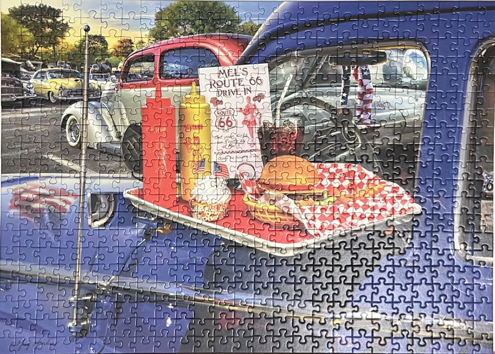 Drive-thru Route 66 ✅🚫 - Ravensburger puzzle collectible [Barcode 4005556149209] - Main Image 4