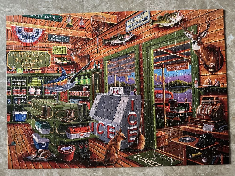 McGill’s Bait & Tackle - Completed - Buffalo puzzle collectible [Barcode 079346037285] - Main Image 3