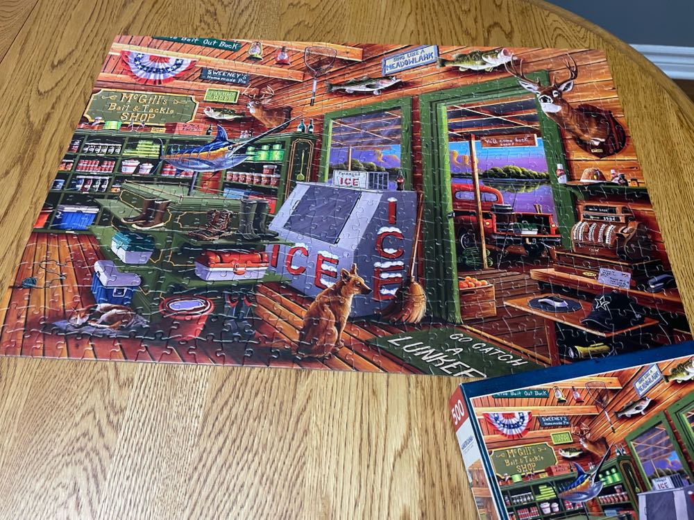 McGill’s Bait & Tackle - Completed - Buffalo puzzle collectible [Barcode 079346037285] - Main Image 4