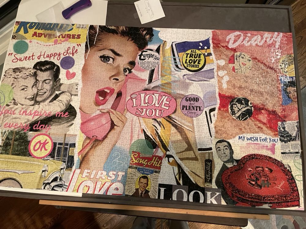 Sweet Happy Life 1500pc Puzzle By King Of Pop Art Nelson De La Nuez - Sure Lox puzzle collectible [Barcode 686141082213] - Main Image 2