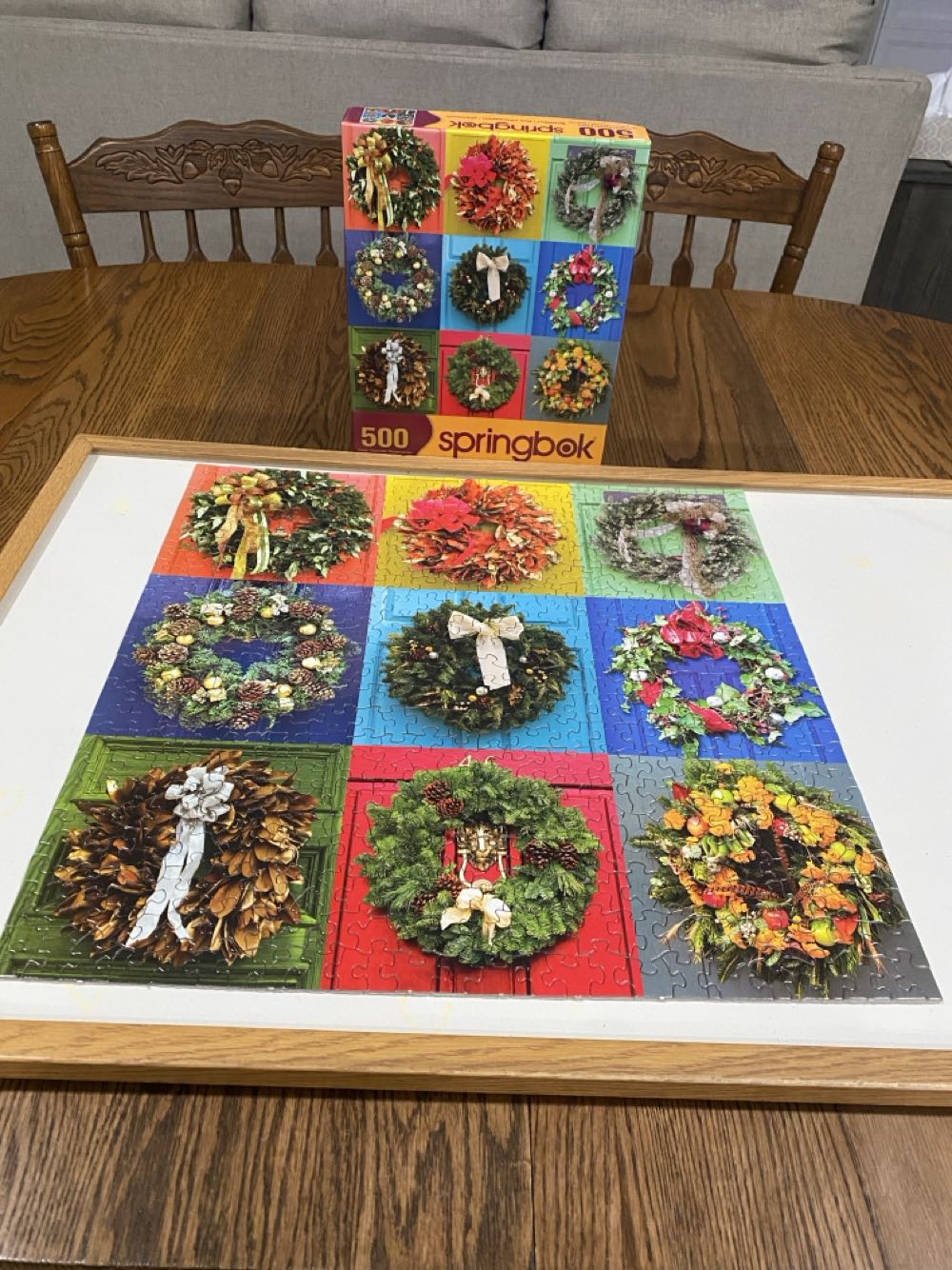 Wreaths - Springbok puzzle collectible [Barcode 091683025183] - Main Image 2