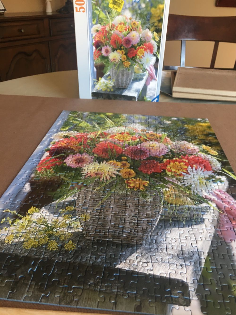 Beautiful Flowers - 798, 3/11/25-SOLD - Ravensburger puzzle collectible [Barcode 4005556143436] - Main Image 2