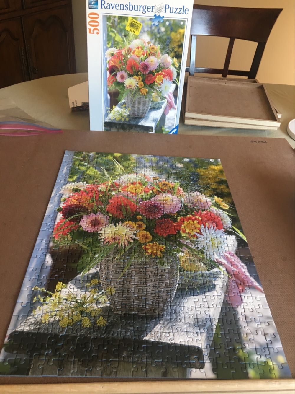 Beautiful Flowers - 798, 3/11/25-SOLD - Ravensburger puzzle collectible [Barcode 4005556143436] - Main Image 3