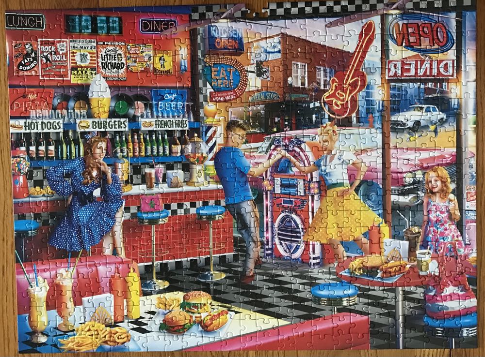 Drive In Diners And Dives - Good Times Diner - MasterPieces puzzle collectible [Barcode 705988319303] - Main Image 2