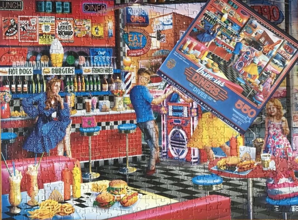 Drive In Diners And Dives - Good Times Diner - MasterPieces puzzle collectible [Barcode 705988319303] - Main Image 4
