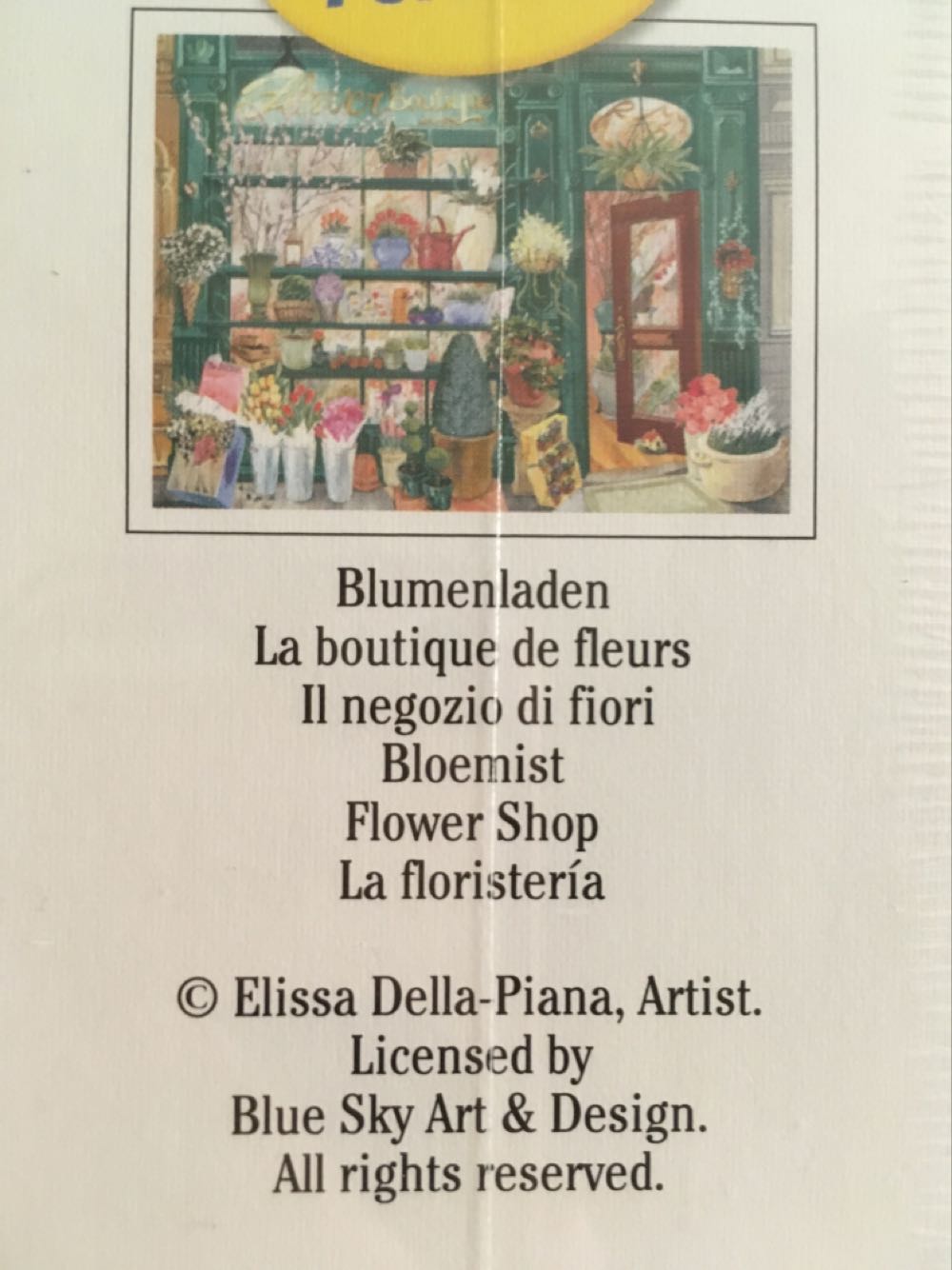 Flower Shop - Ravensburger puzzle collectible [Barcode 4005556167852] - Main Image 3