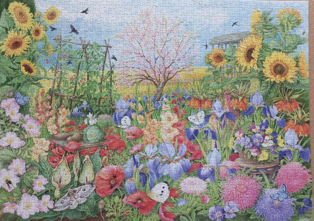 The Sunflower Garden 🐦 - Falcon de luxe puzzle collectible [Barcode 8710126112243] - Main Image 3