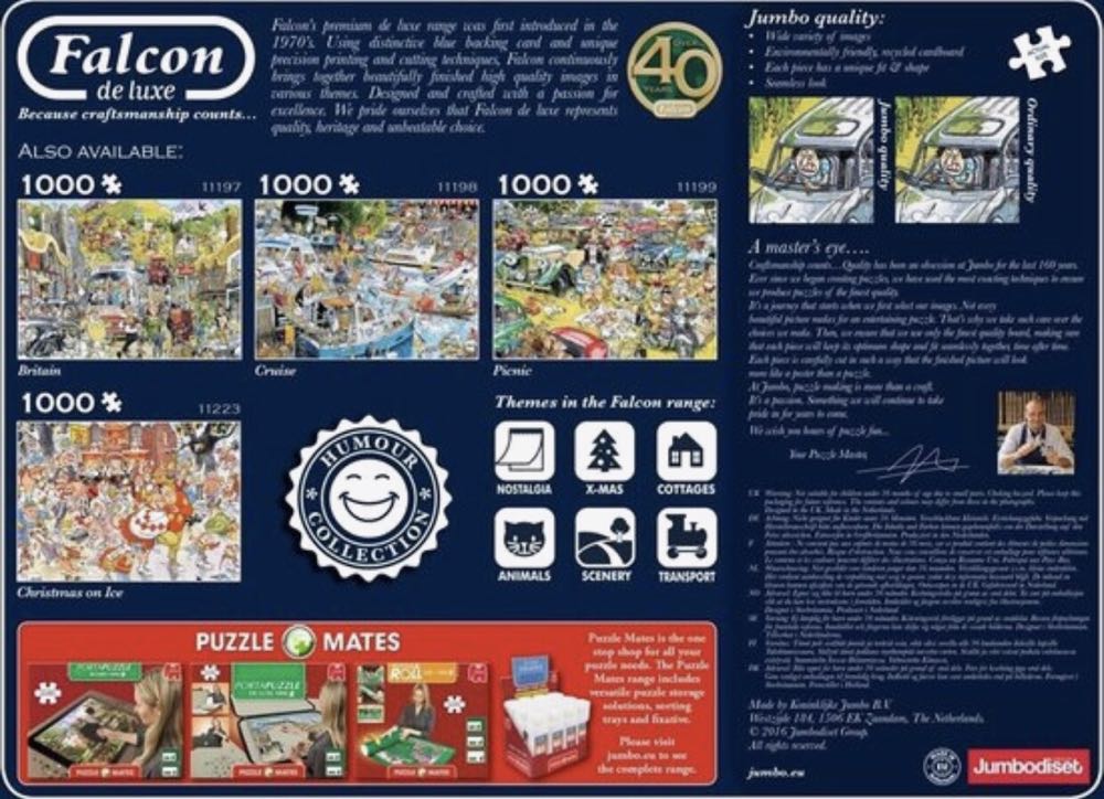 The Sunflower Garden 🐦 - Falcon de luxe puzzle collectible [Barcode 8710126112243] - Main Image 4