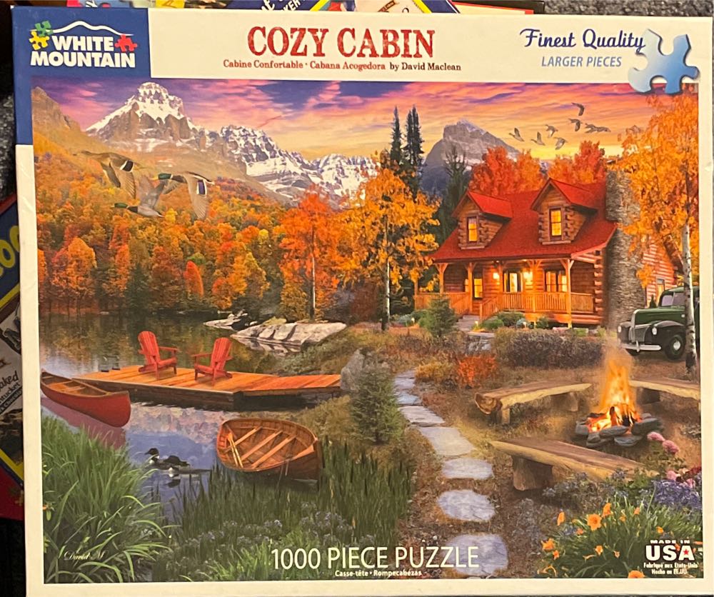 White Mountain Cozy Cabin - White Mountain puzzle collectible [Barcode 724819259434] - Main Image 2