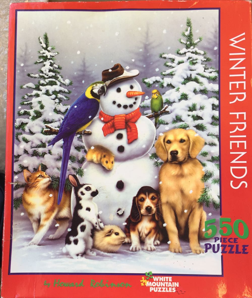 Winter Friends-CKH-OTW - White Mountain Puzzles puzzle collectible [Barcode 724819249077] - Main Image 2