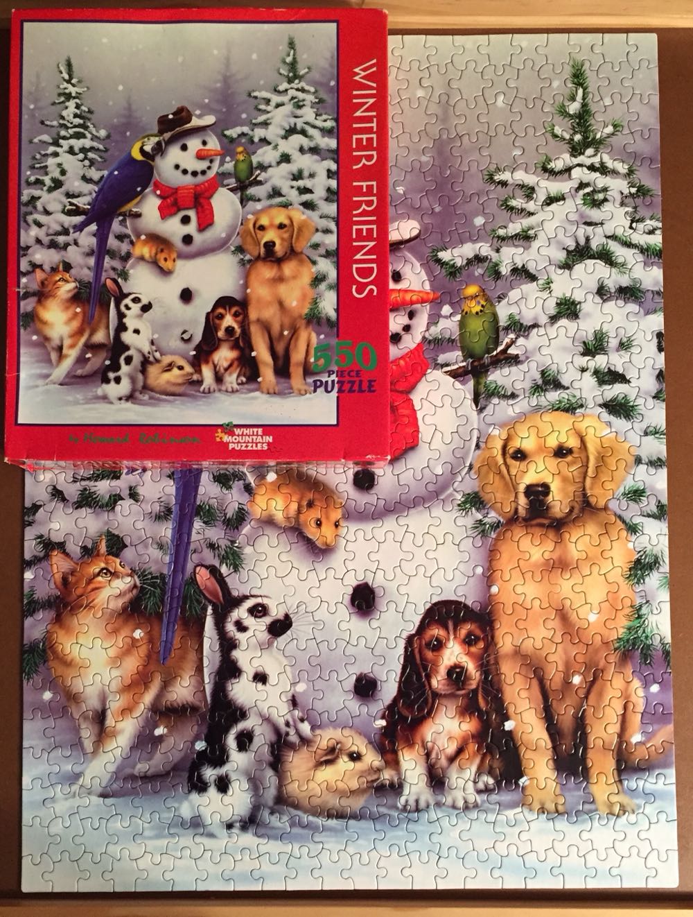 Winter Friends-CKH-OTW - White Mountain Puzzles puzzle collectible [Barcode 724819249077] - Main Image 4