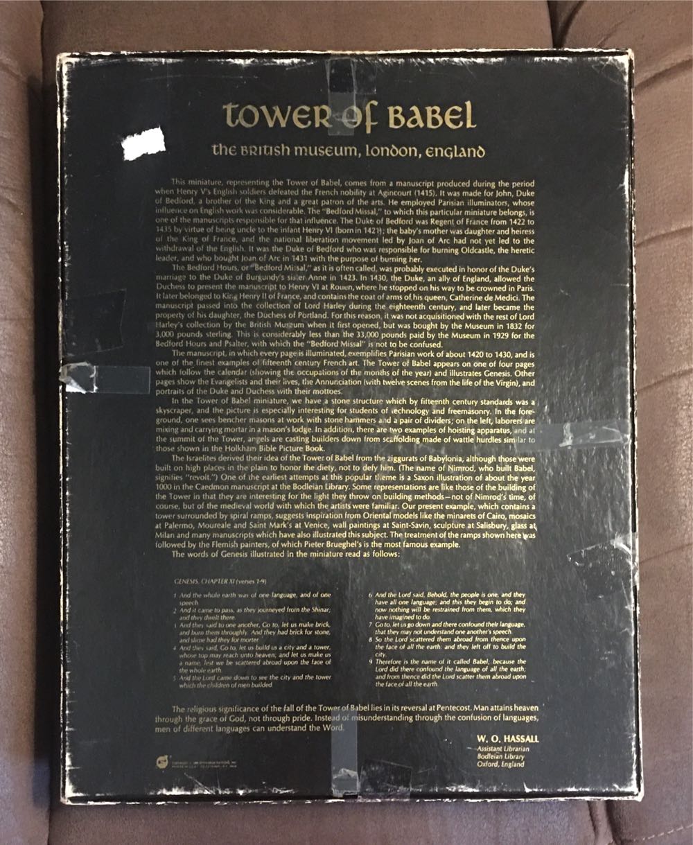 Tower Of Babel - Springbok puzzle collectible - Main Image 2